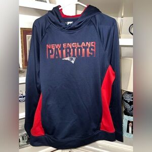 NWOT New England Patriots Navy and Red Hoodie